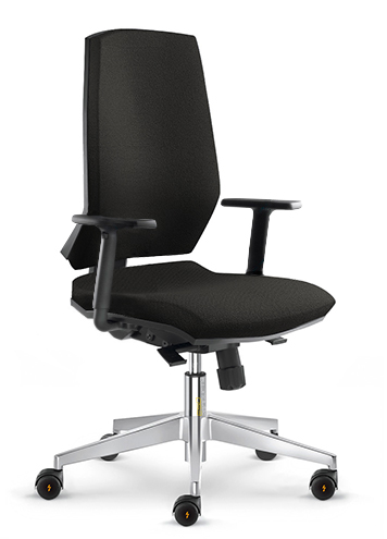 Black ESD Chair Castors Height Adjustable Black Nylon Armrests ESD Stream Chairs Comfort ECH 280SY CHR ESD BL CS AD0
